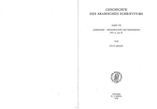 Geschichte des arabischen Schrifttums