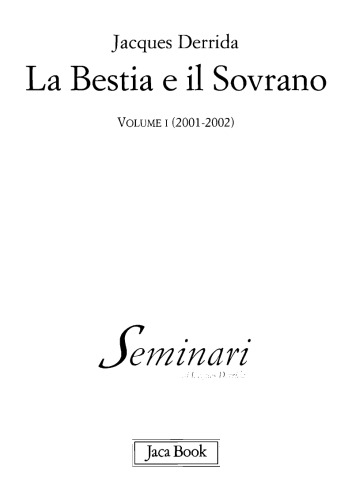 La bestia e il sovrano