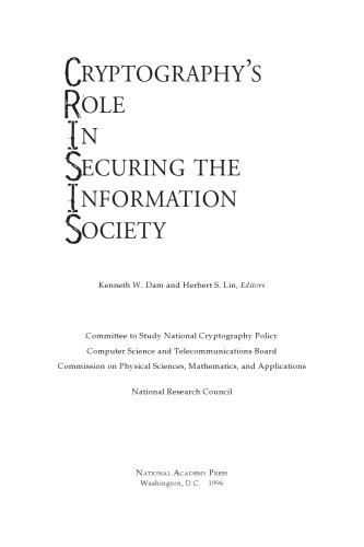 Cryptography's role in securing the information society
