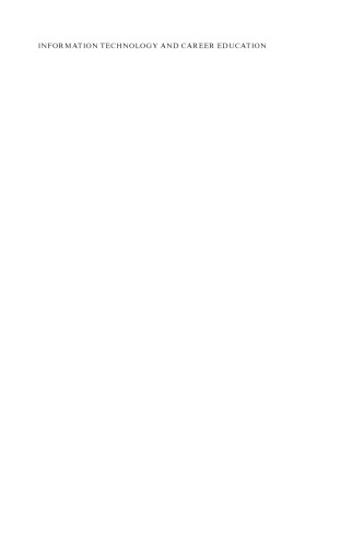 Information technology and career education : proceedings of the 2014 International Conference on Information Technology and Career Education (ICITCE 2014), Hong Kong, 9-10 October, 2014