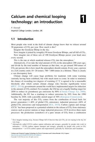 Calcium and chemical looping technology for power generation and carbon dioxide (CO2) capture : solid oxygen- and CO2-carriers