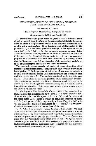 Geometric Aspects of the Abelian Modular Functions of Genus Four (I)