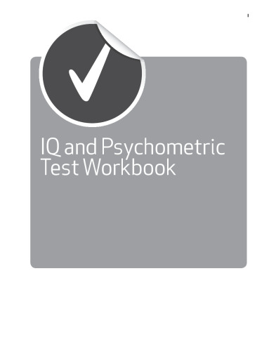 IQ and psychometric test workbook