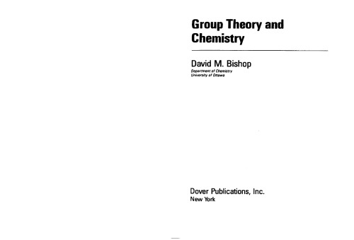 Group Theory and Chemistry