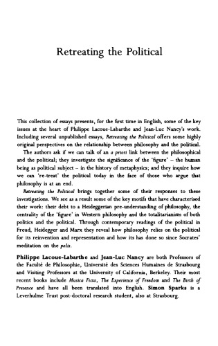 Retreating the Political