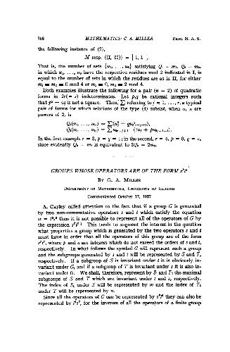 Groups Whose Operators Are of the Form sptq