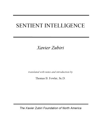 Sentient Intelligence