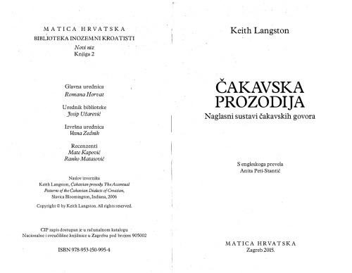 Čakavska prozodija: naglasni sustavi čakavskih govora