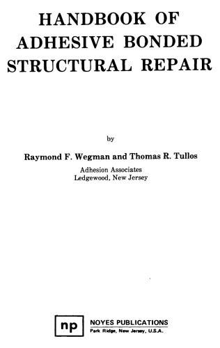 Handbook of Adhesive Bonded Structural Repair
