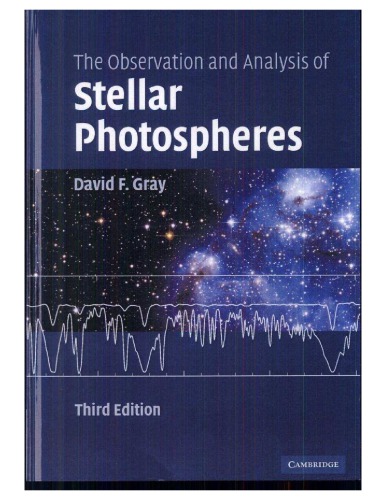 The Observation and Analysis of Stellar Photospheres