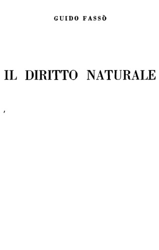 Il diritto naturale