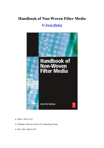 Handbook of Nonwoven Filter Media