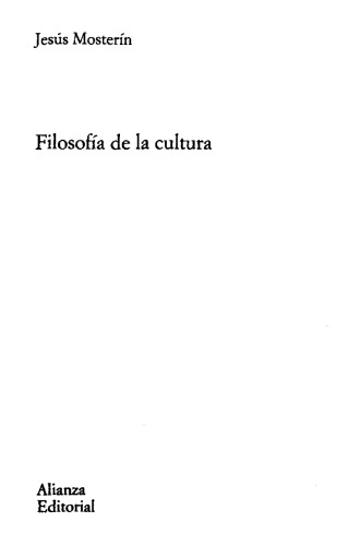 Filosofia de la cultura
