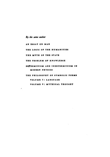 The Philosophy of Symbolic Forms Vol. 3: The Phenomenology of Knowledge