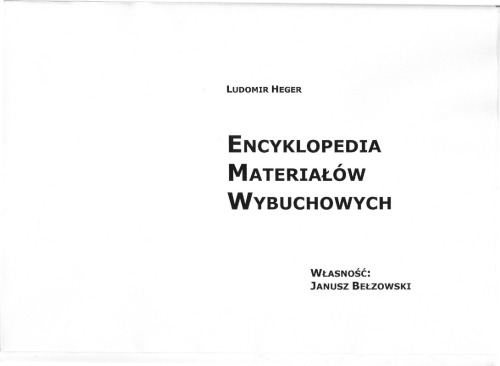 Encyklopedia Materiałów Wybuchowych
