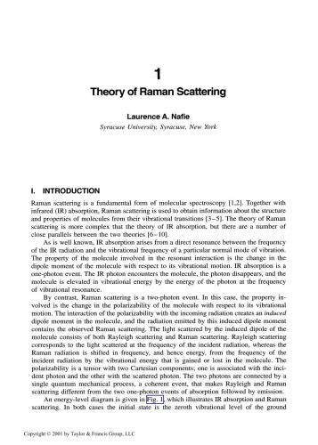 Handbook of Raman Spectroscopy: From the Research Laboratory to the Process Line