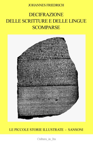 Decifrazione delle scritture e delle lingue scomparse