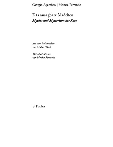 Das unsagbare Mädchen