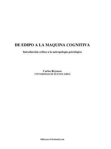 De Edipo a la máquina cognitiva