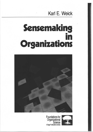 Sensemaking in Organizations