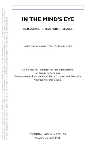 In the mind's eye : enhancing human performance