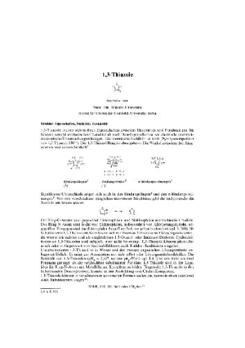 Houben-Weyl Methods in Organic Chemistry: Hetarenes: 5-Membered Rings with 2+ Heteroatom