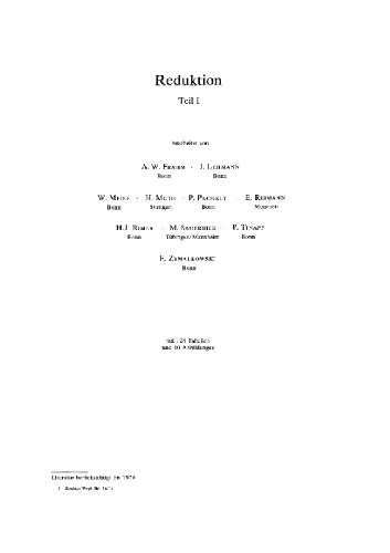 Houben-Weyl Methods in Organic Chemistry: Reduction (4/1c)