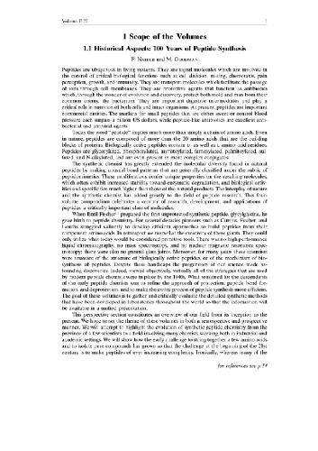 Houben-Weyl Methods in Organic Chemistry: Synthesis of Peptides