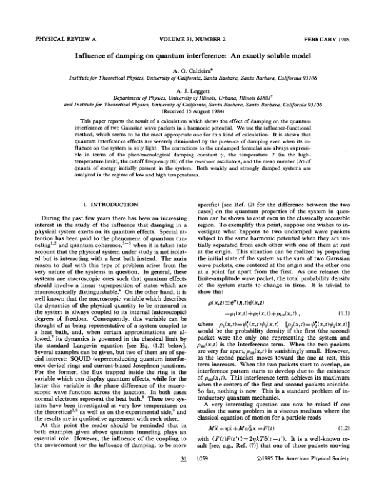 Influence of Damping on Quantum Interference: An exactly Soluble Model