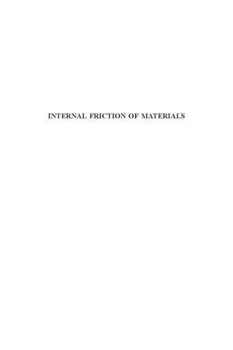 Internal Friction of Materials