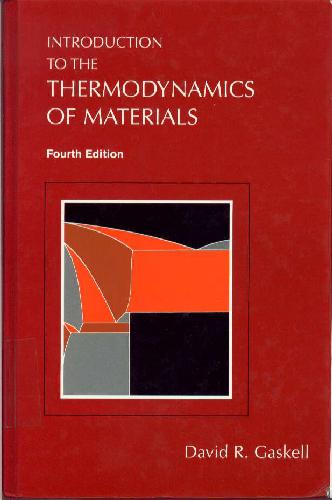 Introduction to the Thermodynamics of Materials
