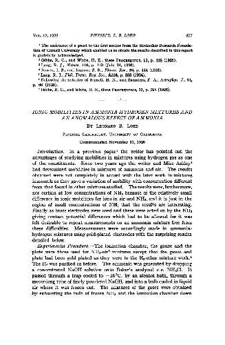 Ionic Mobilities in Ammonia-Hydrogen Mixtures and an Anomalous Effect of Ammonia