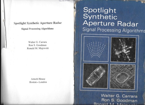 Spotlight Synthetic Aperture Radar : Signal Processing Algorithms