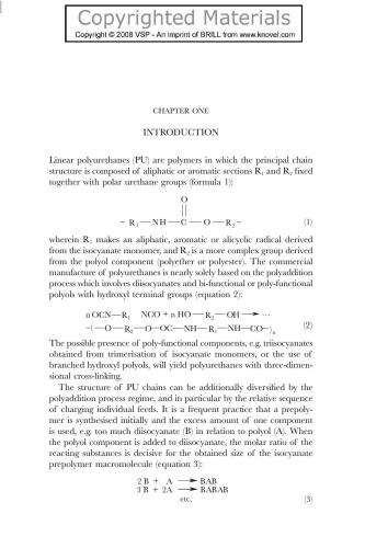 Linear Polyurethanes: Synthesis Methods, Chemical Structures, Properties and Applications