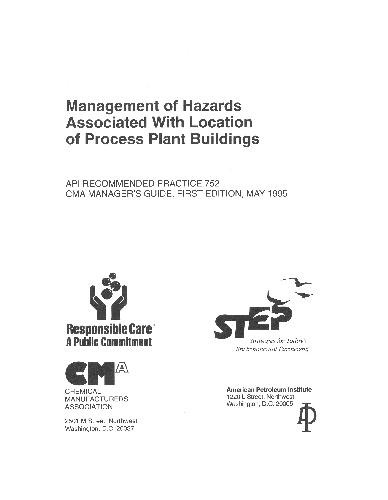 Management of Hazards Associated With Location of Process Plant Buildings