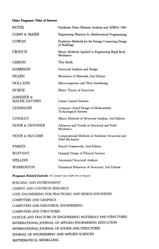 Structural Analysis Systems: Software, Hardware, Capability, Compatibility, Applications