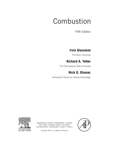Combustion, Fifth Edition