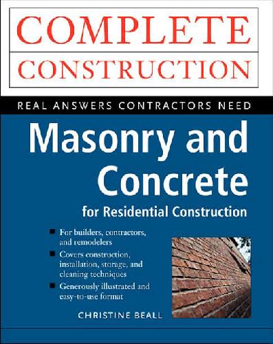 Masonry and Concrete 