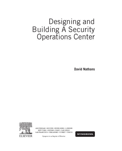Designing and Building Security Operations Center