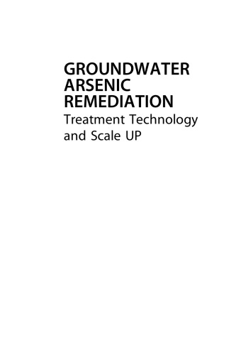 Groundwater Arsenic Remediation: Treatment Technology and Scale UP