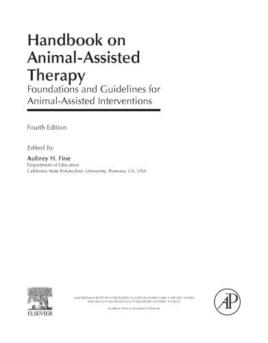 Handbook on Animal-Assisted Therapy, Fourth Edition: Foundations and Guidelines for Animal-Assisted Interventions