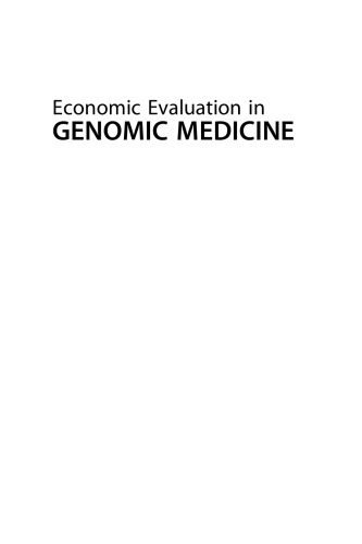Economic Evaluation in Genomic Medicine