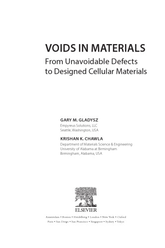 Voids in Materials: From Unavoidable Defects to Designed Cellular Materials