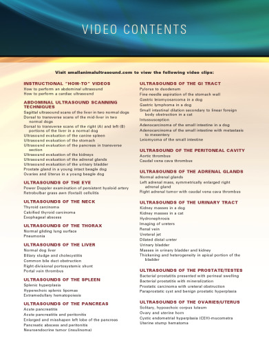Small Animal Diagnostic Ultrasound, 3e