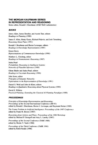 Principles of Semantic Networks: Explorations in the Representation of Knowledge