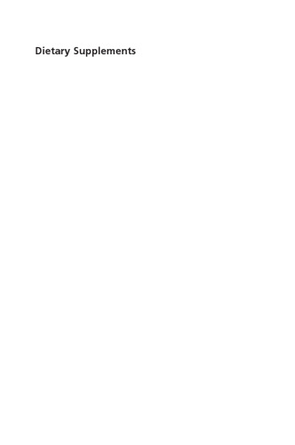 Dietary Supplements: Safety, Efficacy and Quality