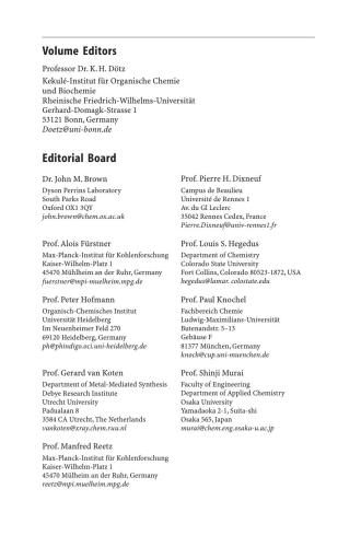 Metal Carbenes In Organic Synthesis