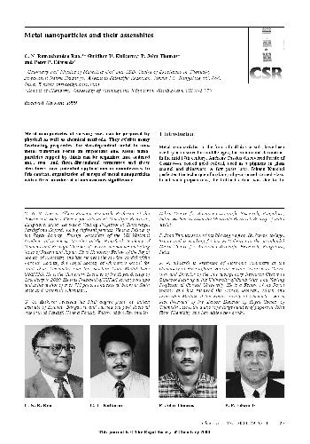 Metal nanoparticles and their assemblies