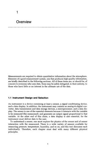 Meteorological Measurement Systems