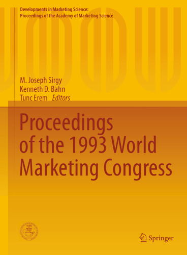 Proceedings of the 1993 World Marketing Congress